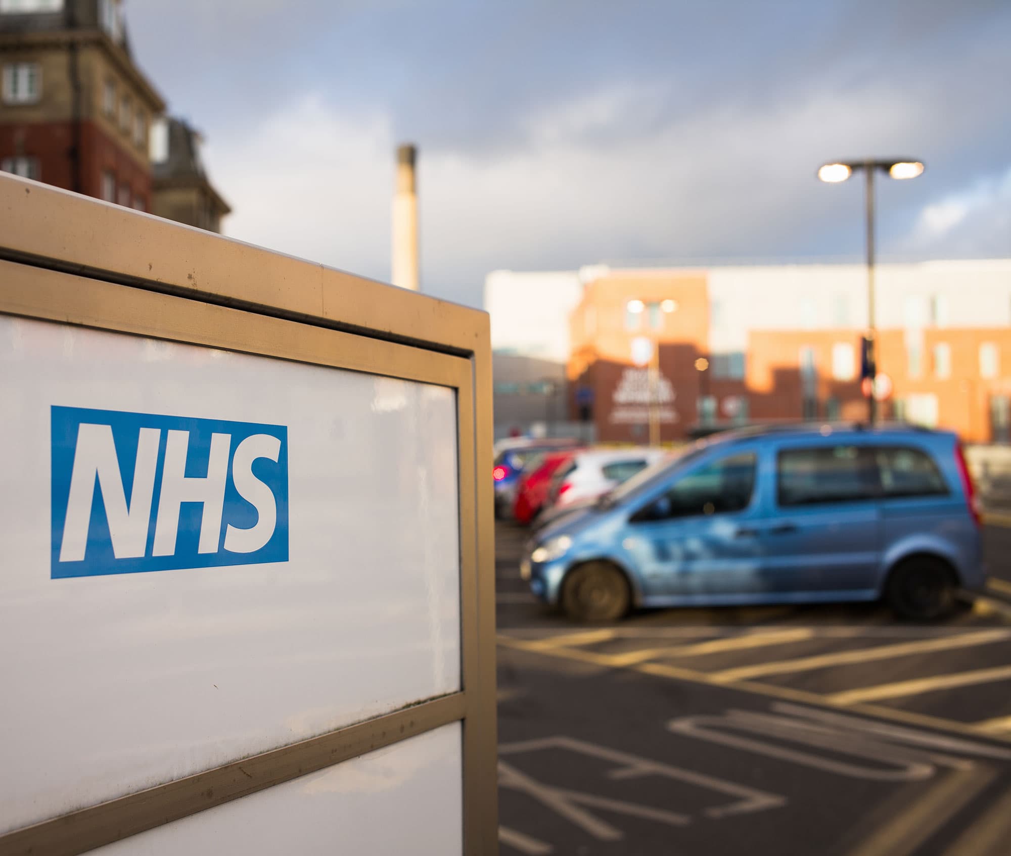 NHS car park sign