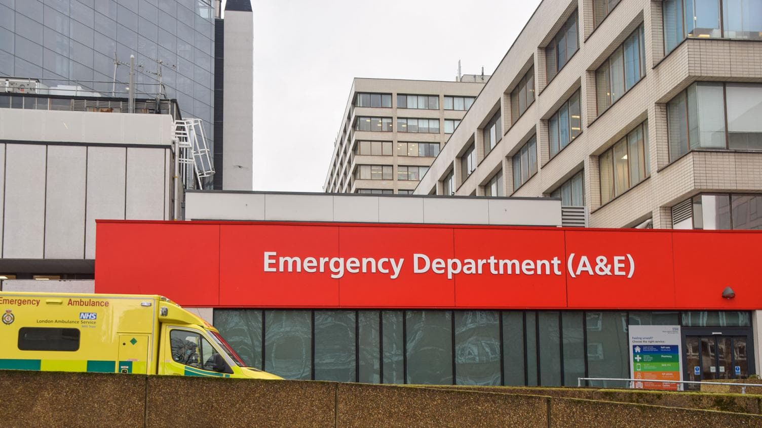 Emergency department sign